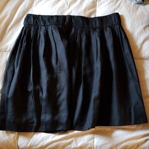 100% Silk Black skirt w/ Pockets!